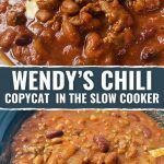 the cover of wendy's chili copycat in the slow cooker cookbook