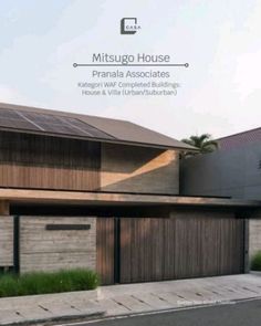 an architectural rendering of a modern house