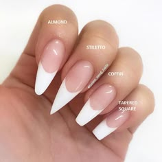 Types Of Nails Shapes, Nails Acrylic Almond, Nails Shapes, Nails Round, Nails Acrylic Square, Tapered Square Nails, Acrylic Nail Shapes, Trends Nails, Nails Acrylic Coffin