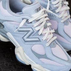 New Balance 9060 (Granite/Pink) - U9060SFB – SNEAKER TOWN Girly New Balance, New Balance 9060 Blue, Cute New Balance Shoes, Nike Shoes Women Fashion, Pretty Sneakers, New Balance 9060, Trendy Shoes Sneakers, Nike Shoes Girls, Pretty Shoes Sneakers