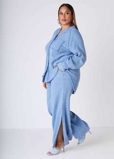 Plus Size cotton gauze wide leg pants plus size summer pants set Casual Chic Plus Size, Lounge Wear Plus Size, Cotton Gauze Pants, Cotton Gauze Shirt, Wide Leg Pants Plus Size, Plus Size Wide Leg, Gauze Pants, Gauze Shirt, Chic Plus Size