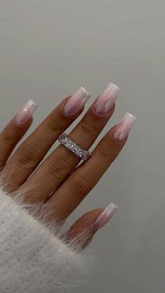 Nails Ideas For Christmas, French Nails Ideas, Beige Nails, Nails Design With Rhinestones, Chrome Powder, Ideas For Christmas