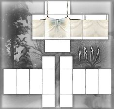 the cross is made up of four squares and has an image of trees on it