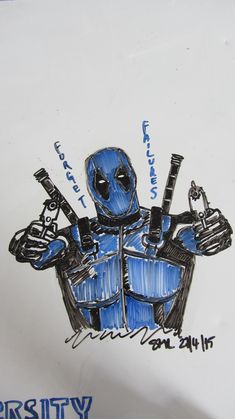 what's cooking Deadpool? - whiteboard drawing (To-Do-List) Goofy Doodles, Board Themes, What To Cook, Art Drawing