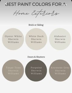 the best paint colors for a home exterior