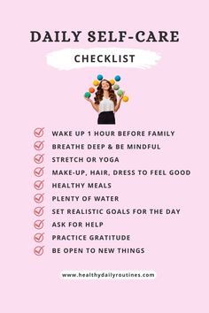 Women Healthy Lifestyle, Healthy Habits For Women, Good Daily Habits, Habits For Women, Make Time For Yourself, Time For Yourself, Daily Routines, Care Plans