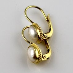 Georgian Drop Pearl Earrings Classic Pearl Earrings With French Hook For Formal Occasions, Classic Pearl Earrings With French Hook For Anniversary, Elegant Pearl Earrings With Lever Back As A Gift, Formal Gold Pearl Drop Earrings, Classic Round Pearl Earrings With French Hook, Classic Gold Pearl Earrings, Gold Round Pierced Pearl Earrings, Classic Pear-shaped Gold Earrings, Classic Formal Pearl Drop Earrings