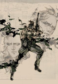 Yoji Shinkawa Metal Gear, Mgs Art, Snake Mgs, Metal Gear Games, Metal Gear Rising