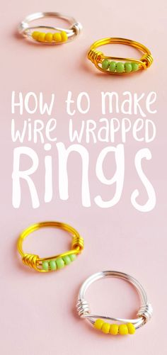 how to make wire wrapped rings