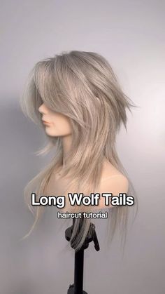 Gilad | Hair Video Education on Instagram: "Long Wolf Tails haircut 🐺 This video shows step-by-step how to create disconnected layers on longer lengths for a Long Wolf Tail Style.  It’s kind of looks like a short wolfcut but if you added extensions.  Very anime main character vibes.  What other haircuts are you trying to see? Also could it give Felix long hair vibes? 😅  Styled with @kenraprofessional Blow Dry Spray, Volume Mousse and Dry Texture Spray 🔥   #haircut #wolfcut #hairtutorial #animehair #haircuttutorial #haircutting #haircuttransformation #nychairstylist #althair #hairtransformation #hairtutorials #kenraprofessional #hairvideos" Hairstyles For Long Hair Wolfcut, Long Tail Wolf Cut, Long Hair Disconnected Layers, Layered Hair On Long Hair, Haircut Ideas Long Hair Layers, Long Fox Haircut, Wolf Cute Hair Long, Wolf Tails Hair, Long Layer Wolf Cut