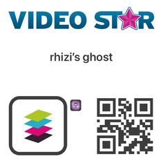 the video star logo and qr - code are shown in front of a white background