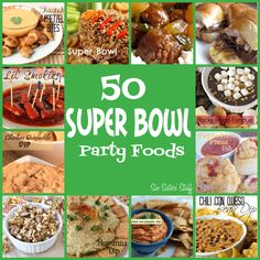 the cover of 50 super bowl party foods