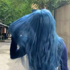 Periwinkle Hair, Blue Hair Aesthetic, Pastel Blue Hair, Light Blue Hair, Dark Blue Hair, Pretty Hair Color, Hair Color Blue, Dye My Hair, Hair Dye Colors