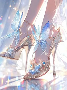 Fashion Illustration Shoes, Whimsical Shoes, Images Kawaii, Fashion Drawing Dresses, Fashion Illustration Dresses, Fancy Shoes, Aesthetic Shoes