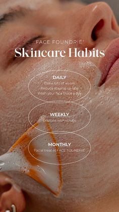 Skincare Habits that need to happen daily, weekly, and monthly! ✨ Skincare Post Ideas For Instagram, Self Care Instagram Stories, Skincare Story Ideas, Skincare Topics, Skincare Content Ideas, Skincare Story, Facial Esthetician, Skincare Content, Skincare Facts