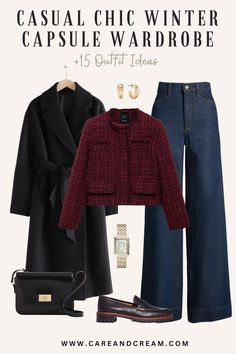 Casual Chic Winter Capsule Wardrobe + 15 Outfit Ideas