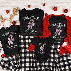 Celebrate the holiday season with your cousins in style with our Personalized Christmas Cousin Crew Shirt! Perfect for festive family gatherings, this shirt adds a fun, personal touch to the holidays. 🎄 Customizable with Names: Add your name or your cousin's name to the shirt for a unique, personalized design that makes every member of the "Cousin Crew" feel special. 🎅 Festive Holiday Design: Featuring a fun and festive Christmas-themed graphic, this shirt is perfect for cozy holiday moments w Cousin Shirts, Cousin Crew, Girl Shirts, Custom Matches, Family Holiday Photos, Cozy Holiday, Coquette Bow, Family Celebrations, Pajama Bottoms