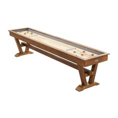 an old style shuffle table is shown on a white background with no people around it