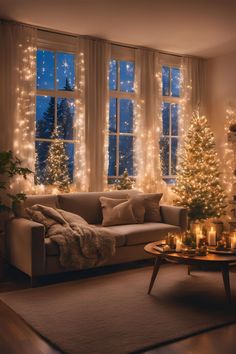 30 Must-Have Simple Christmas Window Lights Ideas - PortablePowerGuides Indoor Fairy Lights Ideas, Christmas Candles In Windows, Christmas Window Lights Indoor, Indoor Christmas Lights Ideas, Christmas Window Decorations Indoor, Curtain Christmas Decor, Window Christmas Lights, Winter White Decor, Fairy Light Christmas