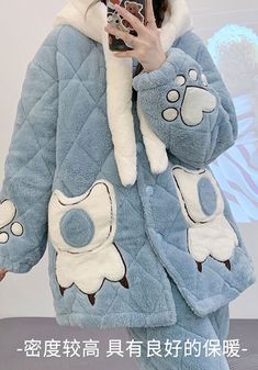 Cute Bear Pajamas Home Suit PN5571 ●Size: Top: M:Length 62 cm bust 116 cm sleeve 68 cm L:Length 64 cm bust 120 cm sleeve 70 cm XL:Length 66 cm bust 124 cm sleeve 72 cm XXL:Length 68 cm bust 128 cm sleeve 74 cm Pants: M: Length 94 cm waist 60-100 cm hip 102 cm. L: Length 96 cm waist 66-110 cm hip 108 cm. XL: Length 98 cm waist 70-120 cm hip 114 cm. XXL: Length 100 cm waist 74-126 cm hip 118 cm. (Please allow 1-3cm differs due to manual measurement.As different computers display colors differently,the color of the actual may vary slightly from the above images.Thanks for your understanding.) ●Material: soft ●About Shipping: We attach great importance to the orders of each customer and parcel delivery. 1.Processing time: 2-3 business days. 2.Shipping time: 10-15 business days to US, please al Bear Pajamas, Kou Diabolik Lovers, Kawaii Phone Case, Parcel Delivery, Fleece Dress, Kawaii Aesthetic, Coat Outfits, Cute Bear, Cute Characters