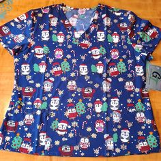 Women's Size Xl Gt Performance Christmas Penguin Pattern 93% Polyester, 7% Spandex Four Way Stretch Front Pockets V-Neck New With Tags Smoke/Pet Free Penguin Pattern, Cap Sleeve Tee, Silk T Shirt, Christmas Penguin, Beer Shirts, Custom Tees, Maternity Tops, Graphic Tee Shirts