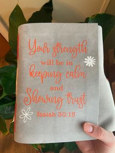 Handmade Suede Journal / Yearly Text 2021 Jw / Pioneer Gifts by AmantoliLife on Etsy Isaiah 30 15, Jw Pioneer Gifts, Jw Pioneer, Pioneer Gifts