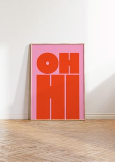 Oh Hi Print | Modern Typography Poster | Trendy Wall Art | Bold Type Poster | Gallery Wall Art | Printable Art | Instant Digital Download OH HI Print - Red on Pink - - - INSTANT DOWNLOAD - - - Add a touch of beauty to your space! Printable art is a simple and affordable way to personalize your space. Print from home, your local print shop, or use an online printing service and have your prints delivered straight to your door. - - - WHAT'S INCLUDED - - - Included are 7 JPG format images that are Type Posters, Modern Typography, Trendy Wall Art, Online Printing Services, Typography Poster, Art Gallery Wall, All Art, Digital Download Etsy, Printable Art