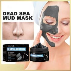 Dead Sea Mud Black Facial Mask Face Blackening Facial Mask Whitening 100ml Features: The effect of exfoliation: Dead Sea Mud contains many therapeutic mud from the Dead Sea; Nourishing and cleansing the skin: Dead Sea mud are mainly used as bath Mud; Soothing and revitalizing; glaze the skin; Reduce, clean, and minimize pores: Dead Sea mud are earth have a large content of Mud that help stop from the skin; Absorb sebum; take away impurities from the skin; Helps stop clogging of pores. Relieve ac Dead Sea Mud Mask, Black Head Remover Mask, Facial Face, Blackhead Mask, Dead Sea Mud, Brightening Mask, Skin Care Face Mask, Cleansing Mask, Affordable Skin Care