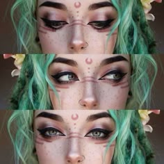 Nem Halloween Makeup, Elven Makeup, Viking Makeup, Witchy Makeup, Fantasy Make-up, Cool Makeup, Halloweenský Makeup, Halloween Make-up Looks, Witch Makeup