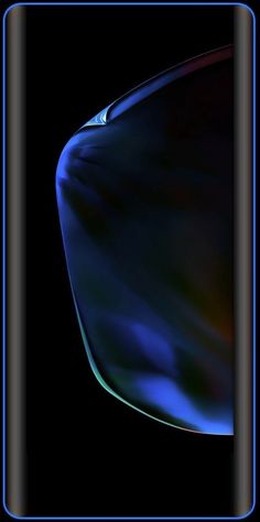 the back side of an iphone with blue and black background