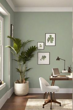 home interior design, interior bedroom design, kitchen designs, living room interior Small Home Colors, Painting Ideas Home Wall, Paint Ideas For House Interior Design, Wall Painting Designs Living Room, Home Wall Design Paint, Office Ideas Green Wall, Olive Green Office Decor, Living Wall Color Ideas, Green Office Room Ideas