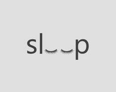 the word slp is written in black and white with long eyelashes on top of it