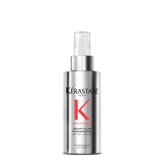 This luxurious hair serum repels humidity, deeply nourishes hair and locks out frizz for 3x’s smoother hair*. This serum protects from heat damage up to 450°F. It visibly reduces the appearance of split ends and provides 99% stronger hair* and 85% shinier hair**. Protects against heat up to 450�° Repel humidity and locks out frizz for smoother hair Hair is stronger and shinier **vs. non conditioning shampoo ** vs. unwashed hair Heat Protection Stronger Hair Anti-Frizz . | Kérastase - Sérum Filler Kerastase Serum, Kerastase Hair, Anti Frizz Serum, Heat Protectant Hair, Hair Balm, Best Hair Care Products, Luxurious Hair, Hair Milk, Hair Repair Mask