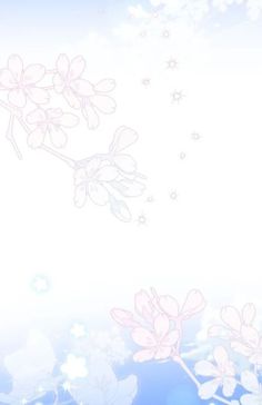 an abstract floral background with pink and white flowers on the left side of the frame