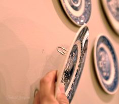 How to Hang Plates in a Gallery Wall | Lamberts Lately Hanging Plates On Wall, White Plates On Wall, Blue And White Plates On Wall, Hang Plates On Wall, Plates On A Wall, Wall Remodel, Plates On Walls, Formal Dining Room Decor, Hang Plates