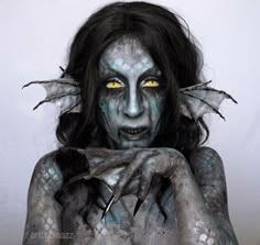 Siren Makeup, Fish Makeup, Halloweenský Makeup, Prosthetic Makeup, Makeup Video, Mermaid Halloween