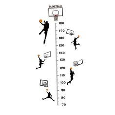 the height chart shows how many people are using basketballs to reach for their goal