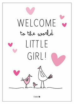 Welcome Baby Girl Quotes, New Baby Girl Quotes, Baby Card Quotes, Congratulations Baby Girl, Baby Congratulations Card, Congratulations Baby