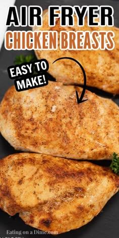 Air Fryer Chicken Breast Recipes, Air Fryer Chicken Breasts, Air Fryer Chicken Breast, Air Fryer Recipes Chicken Breast, Chicken Boneless Breast Recipes, Air Fryer Cooking Times, Air Fried Food, Air Fryer Oven Recipes, Air Fry Recipes