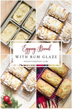 eggnog bread with rum glaze is an easy holiday dessert that's perfect for the holidays