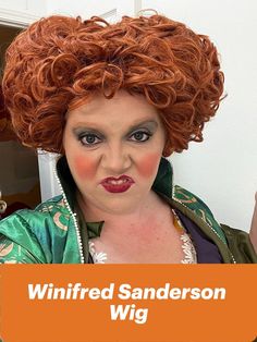 Winifred Sanderson Wig Brown Clothing, Costume Women, Womens Wigs