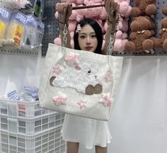 Japanese Fashion Kawaii Cartoon Sheep Women's Handbags Sweet Cute Bow Star Shoulder Underarm Bag High-capacity Y2k Ins Tote Bags Lining Material: POLYESTER Main Material: POLYESTER Style: Casual Closure Type: zipper Occasion: Versatile Gender: WOMEN Decoration: BOW Exterior: NONE Hardness: SOFT Size:35*29*12CM"Size mearsured by ourselves,sometimes has some errors, but always within 3cm." Cute Large Capacity Square Shoulder Bag, Cute Square Shoulder Bag With Large Capacity, White Large Capacity Kawaii Shoulder Bag, Large Capacity Kawaii White Shoulder Bag, Large Capacity White Kawaii Shoulder Bag, Kawaii Rectangular Shoulder Bag With Cute Design, White Harajuku Shoulder Bag With Large Capacity, Harajuku Style Large Capacity White Shoulder Bag, White Harajuku Style Shoulder Bag With Large Capacity