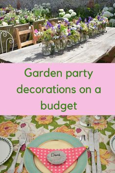 garden party decorations on a budget