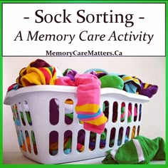 Life Enrichment Activities, Memory Care Activities Games, Life Stations For Memory Care, Respite Care Activities, Independent Living Activities, Memory Games For Seniors, Sorting Laundry