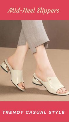 Elevate your casual looks with our low heel leisure sandals. These classy patent sandals with hoof heels add a touch of sophistication to any outfit. Pair them with cropped jeans and a flowy blouse for a chic and effortless summer style. The low heel provides comfort for all-day wear while maintaining a fashionable edge. Embrace comfort and elegance with these versatile sandals that effortlessly transition from day to night. Beige Flat Sandals For Evening, Elegant Summer Slingback Sandals With Round Toe, Elegant Round Toe Sandals For Summer, Elegant Summer Sandals With Round Toe, Trendy Low Heel Slingback Sandals For Spring, Chic Low Heel Slingback Sandals For Summer, Trendy Formal Summer Slingback Sandals, Elegant Low Heel Sandals For Summer, Elegant Block Heel Sandals For Summer