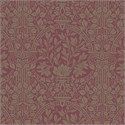 an intricately designed wallpaper pattern in red and beige