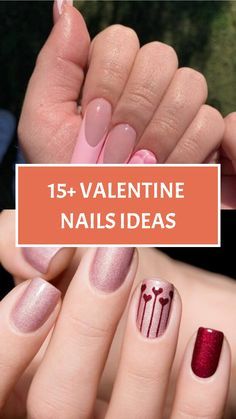 Valentines Designs Nails, Valentine French Tip Nails, February Nails Acrylic, Oval Valentines Nails, Love Letter Nails, Subtle Valentines Nails, Heart Accent Nail, Valentine Nails Ideas, Valentine Nail Ideas