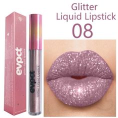 Features: 1.Take your lip game to dazzling new heights. 2.Matte to Glitter liquid lipstick is the transforming metallic liquid lipstick with extreme glitter finish in multi-dimensional shades. 3.Velvet Matte, Highly saturated, Highly pigmented, Easy to wear. 4.Long-lasting/ Kiss-proof/ Waterproof. 5.for pretty girls Description Type: Lip gloss Color: 9 Colors Formulation: Liquid Effect: Metal Matte Pacakge: Lip gloss x 1 Color: Black. Shimmer Lipstick, Glitter Lipstick, Metallic Lips, Glitter Lip Gloss, Waterproof Lipstick, Women Lipstick, Shiny Lips, Matte Lip Gloss, Glitter Lips