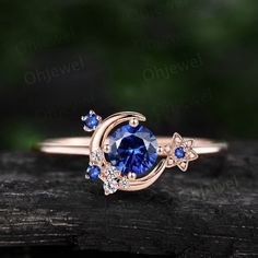 Star Sapphire Ring, Blue Sapphire Engagement Ring, Tanzanite Engagement Ring, Women Flower, Promise Ring Gift, Aquamarine Engagement Ring, Sapphire Engagement Ring Blue, Magical Jewelry, Sapphire Engagement Ring