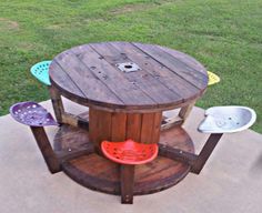 an image of a table made out of wooden boards